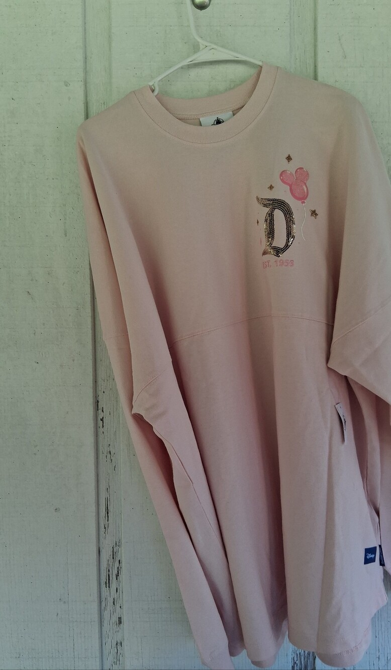Disney Pink Sequin 'Disneyland' Mickey Balloons Long Sleeve Jersey - Picture 2 of 13